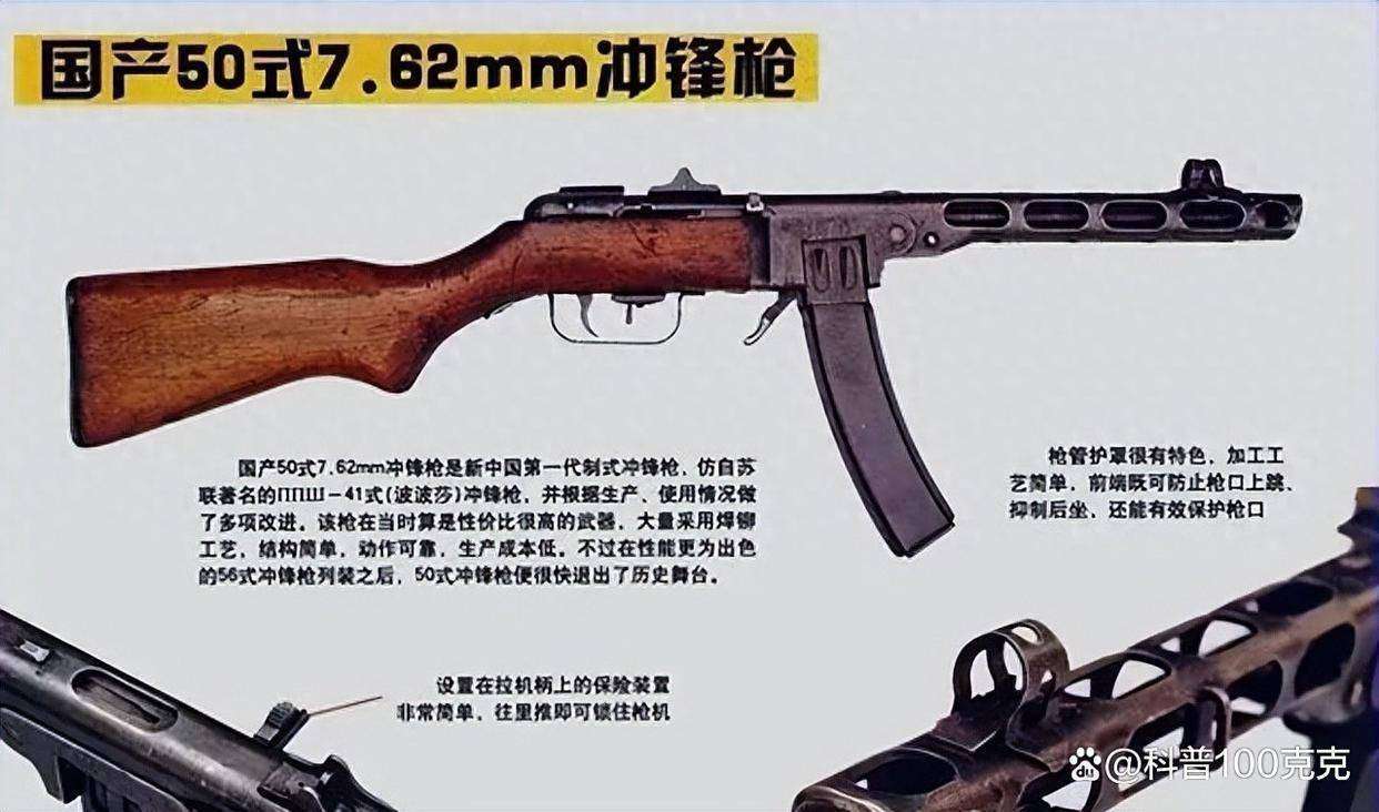 从山寨到世界一流!中国50式冲锋枪,终靠自研突破工业难关