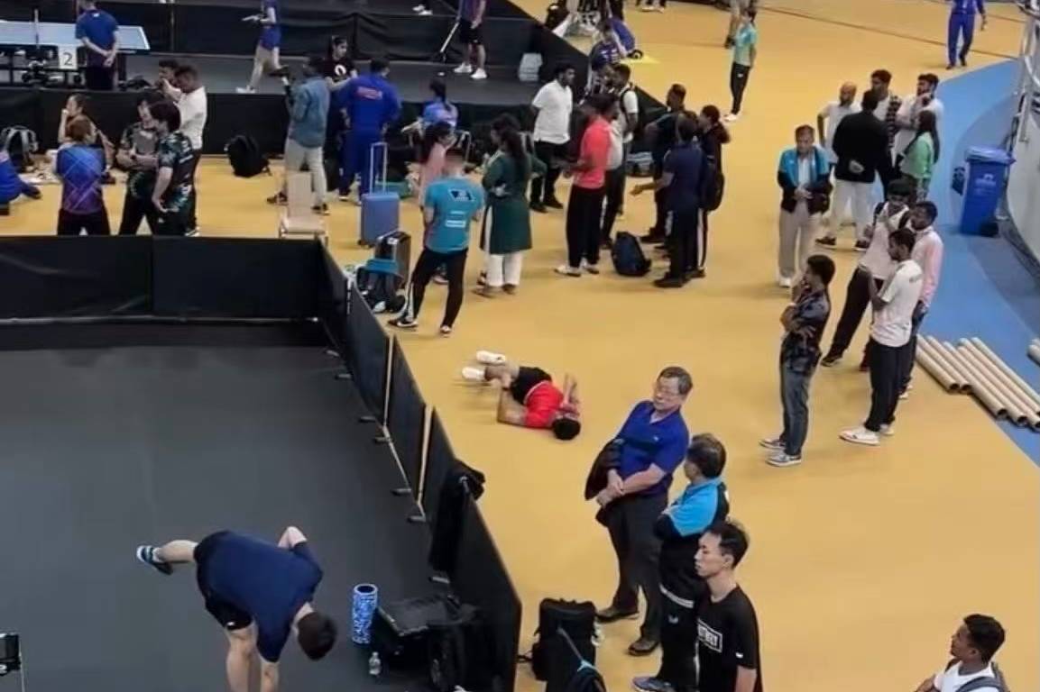 乒乓球亚锦赛倒计时一天！印度办赛条件刷新认知，酒店周边脏乱差