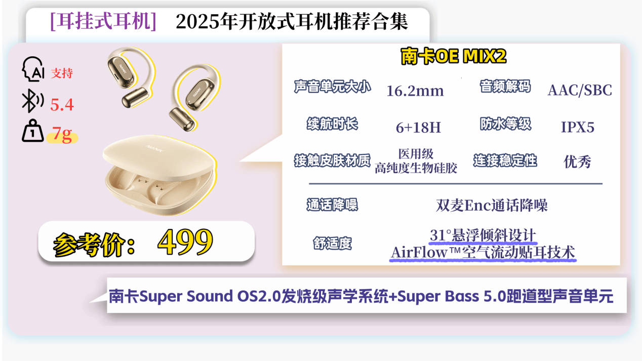 什么是开放式耳机?双十一开放式耳机排行榜10强推荐