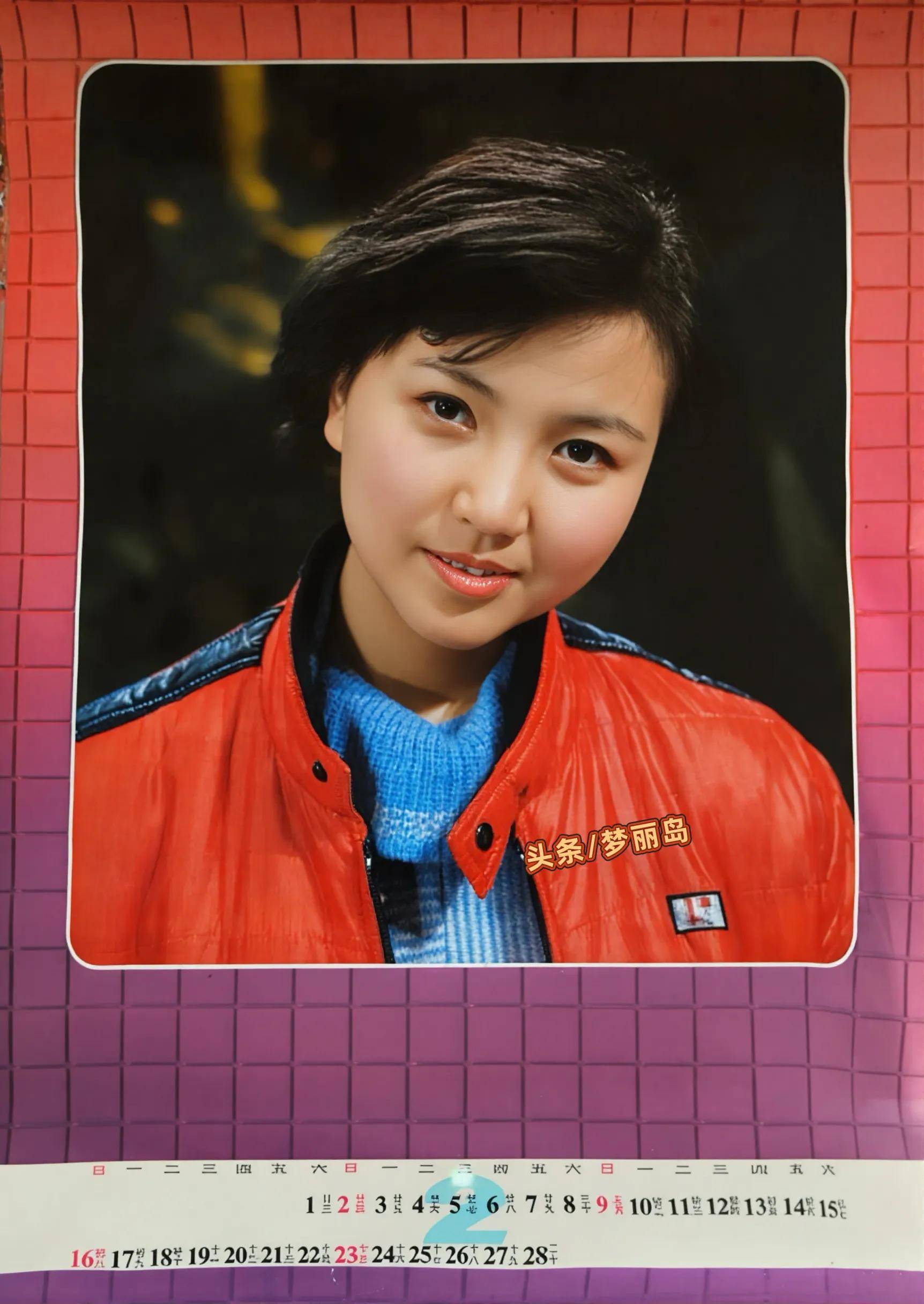 1986年歌星挂历梁小龙惠英红程琳朱明瑛殷秀梅陈思思陈美龄成方圆