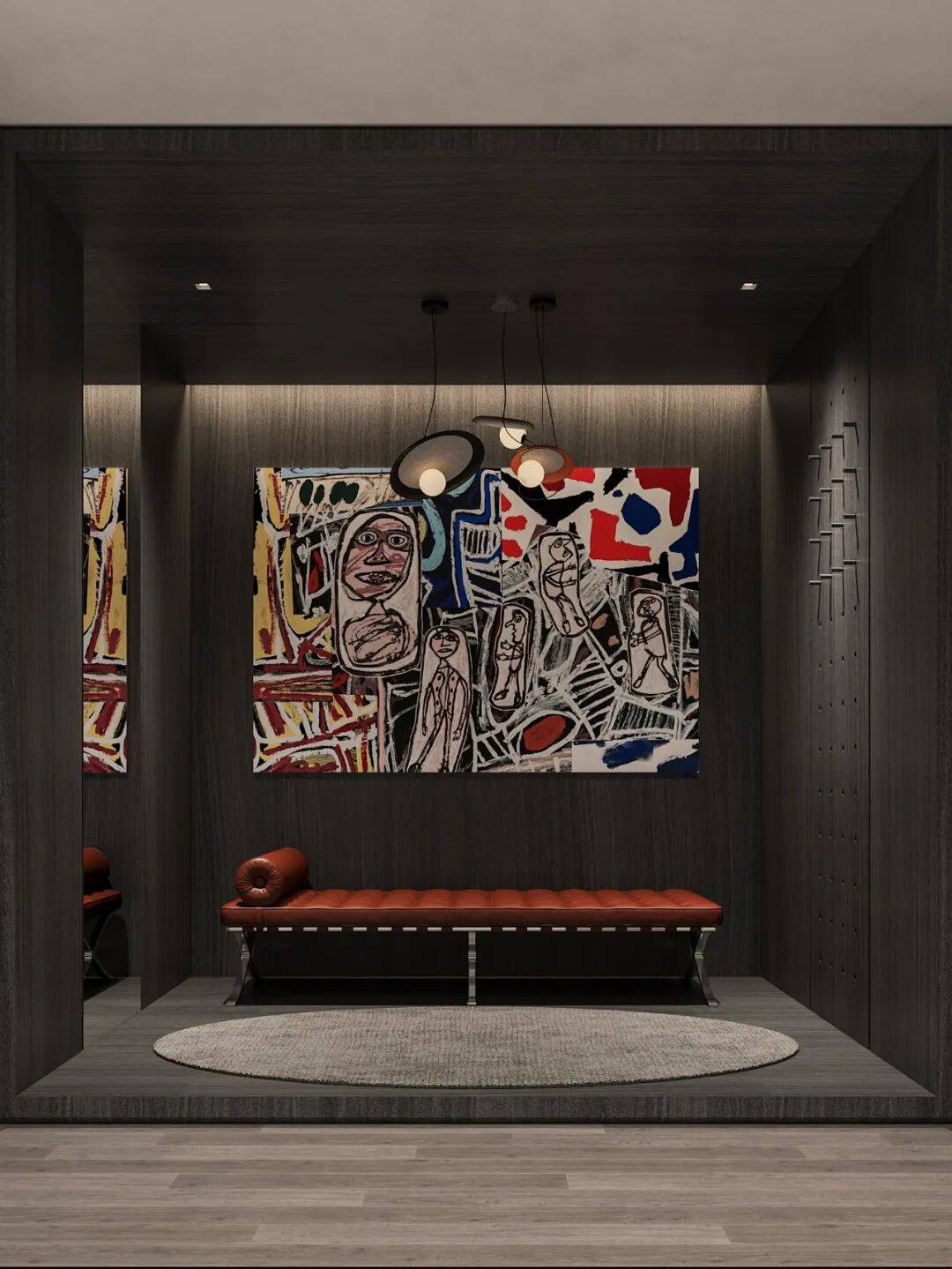 attic04健身房fitness area03吧台bar counter02地下室会客厅basement