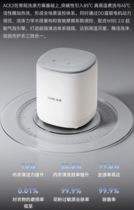 希亦ACE2内衣洗衣机重磅发布，重新定义贴身衣物洗护新标准