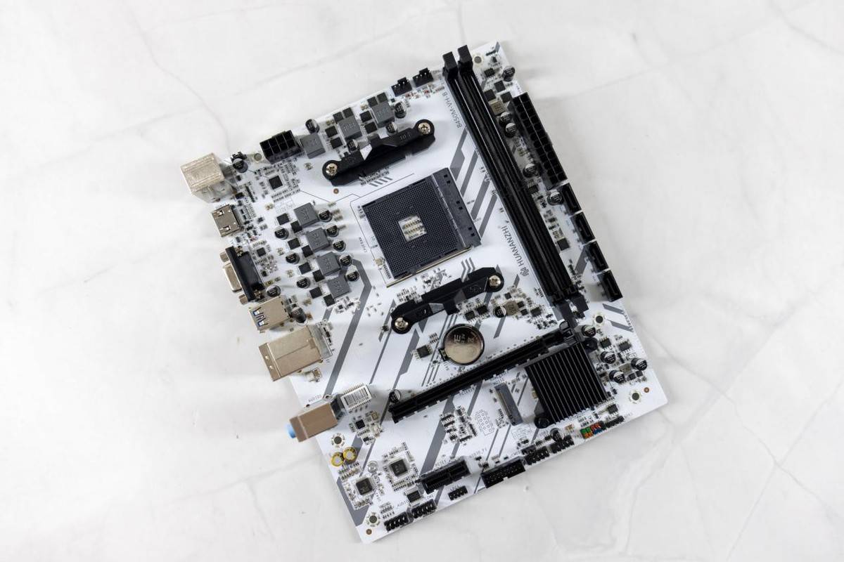 颜值和性价比兼具的白色B450,华南金牌B450M-VH-B主板装机体验