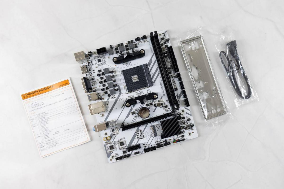 颜值和性价比兼具的白色B450,华南金牌B450M-VH-B主板装机体验