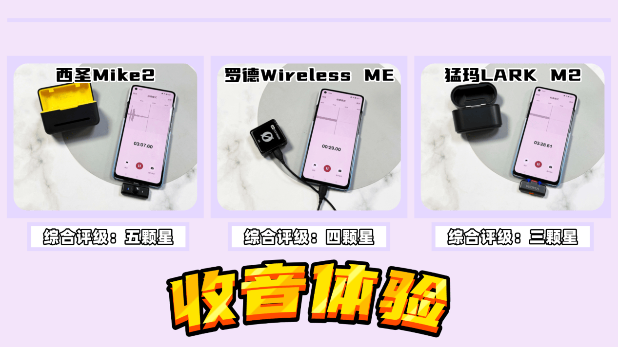 领夹式麦克风哪个品牌好用？罗德、西圣、猛玛麦克风巅峰对决PK
