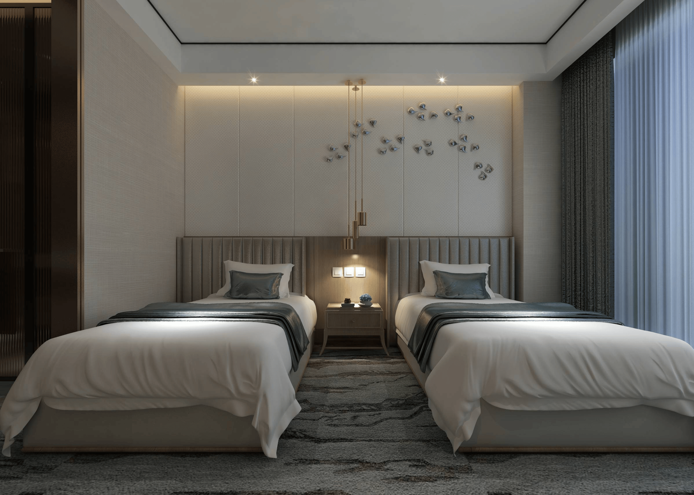 陕西快捷酒店装修设计施工,酒店大堂装修设计,酒店改造设计装修