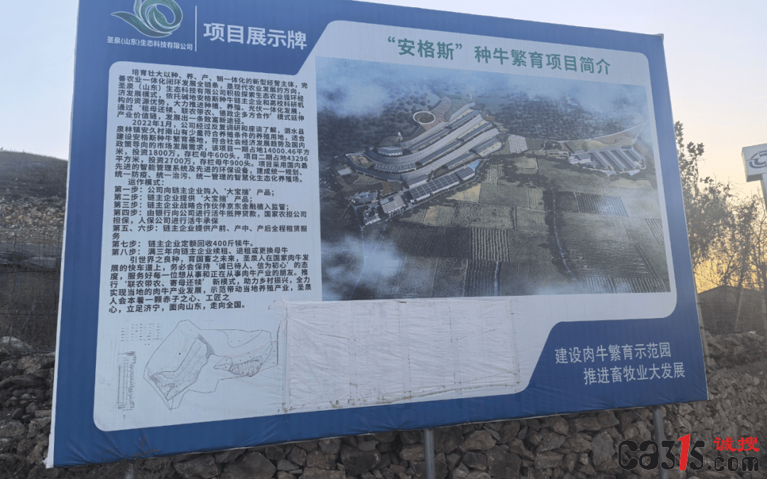 山东泗水一养殖场被曝无证采矿:立项两年未养一头牛却卖石料(图5)