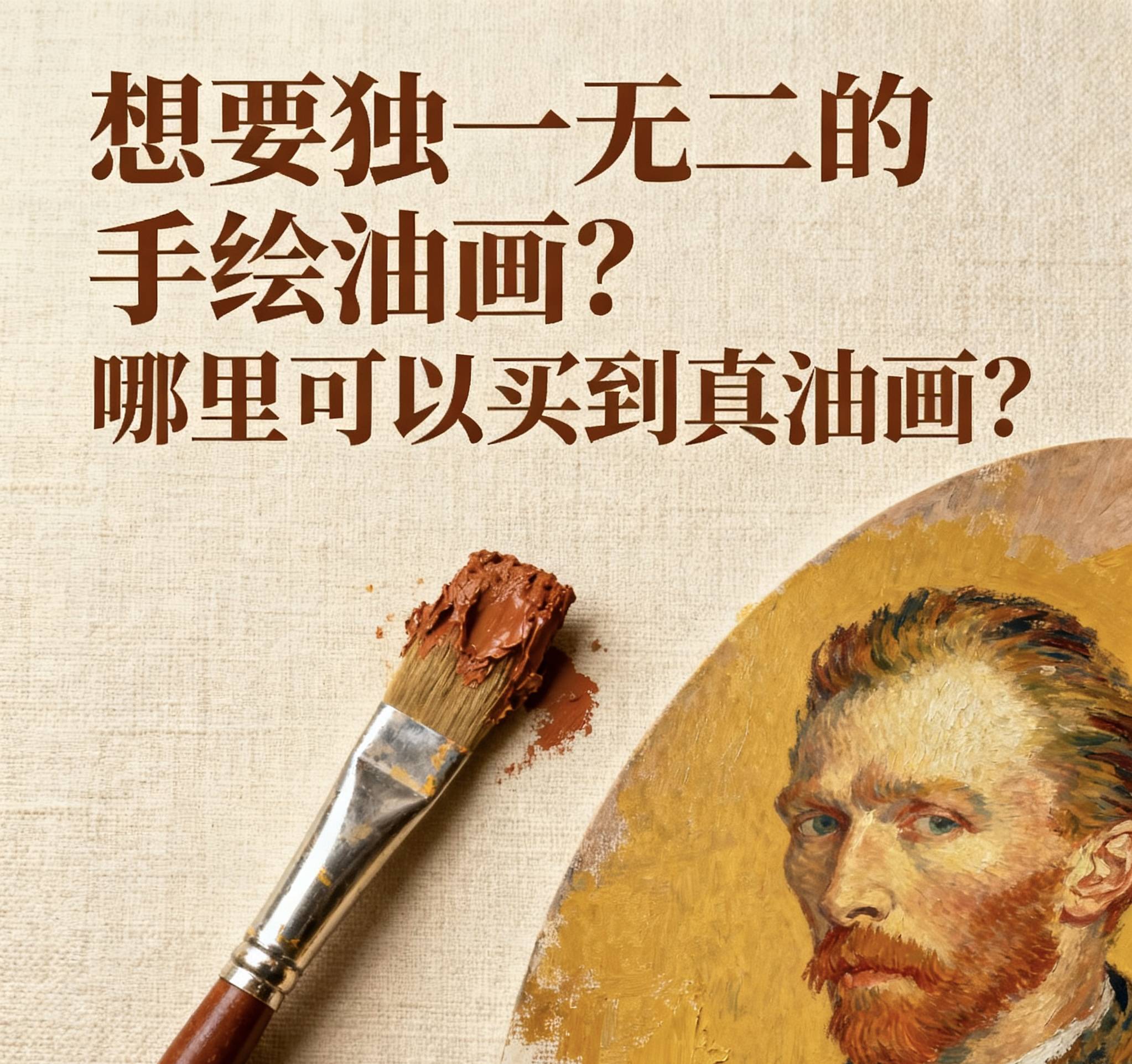 想要独一无二的手绘油画？哪里可以买到真油画？