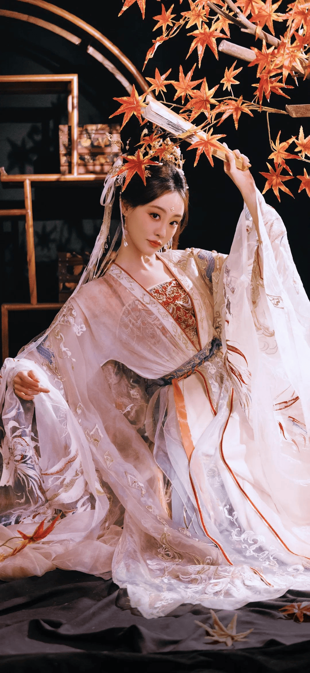 Share | 祝绪丹，美女花神，气质初中，写真壁纸