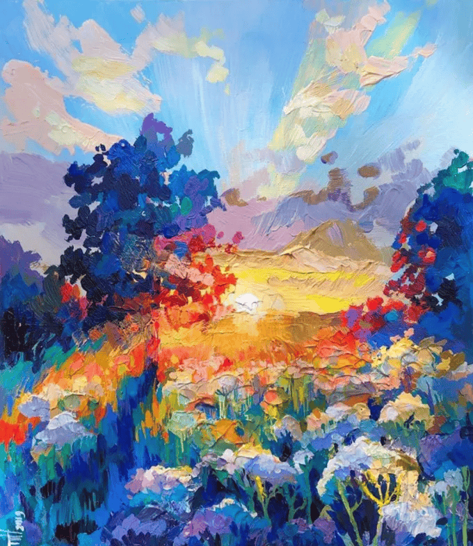 吕文扬绘画大师用色彩传递人间温暖向善力量