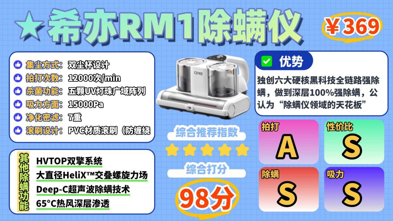 无线除螨仪哪个牌子好？除螨仪哪个牌子的好用？当红爆款家用除螨仪十大排名榜，实至名归！