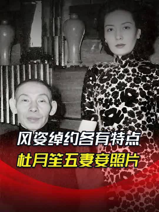 杜月笙五位夫人老照片，个个风姿绰约，五姨太孟小冬美过清朝格格