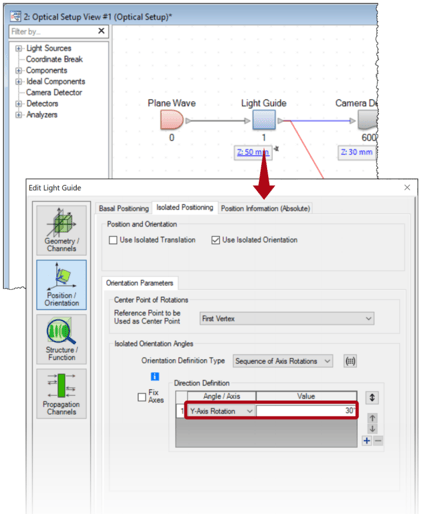 [VirtualLab] 非序列追迹的通道设置的图4