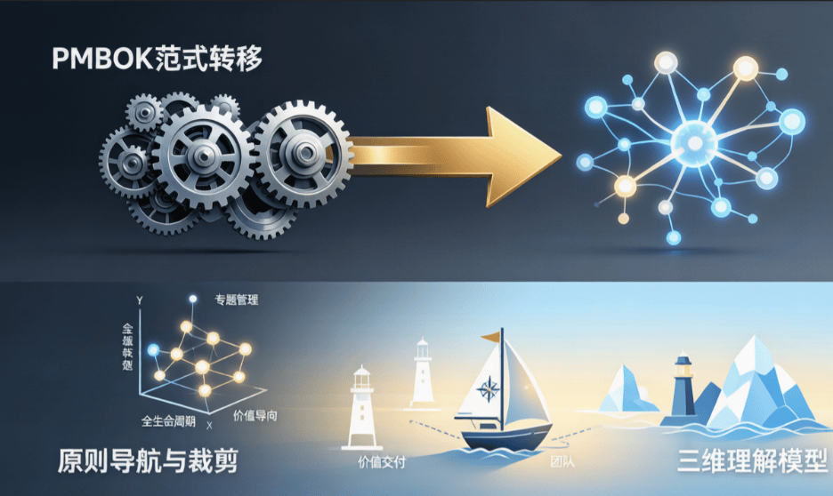 PMBOK第七版绩效域与原则同五大过程组十大知识领域关系深度解析