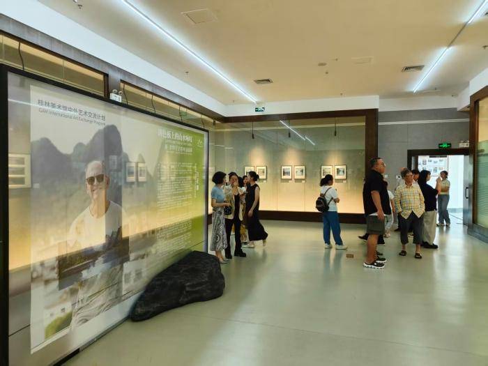 “调色板上的山水咏叹——肯·奈特写生桂林油画展”在桂林美术馆开展