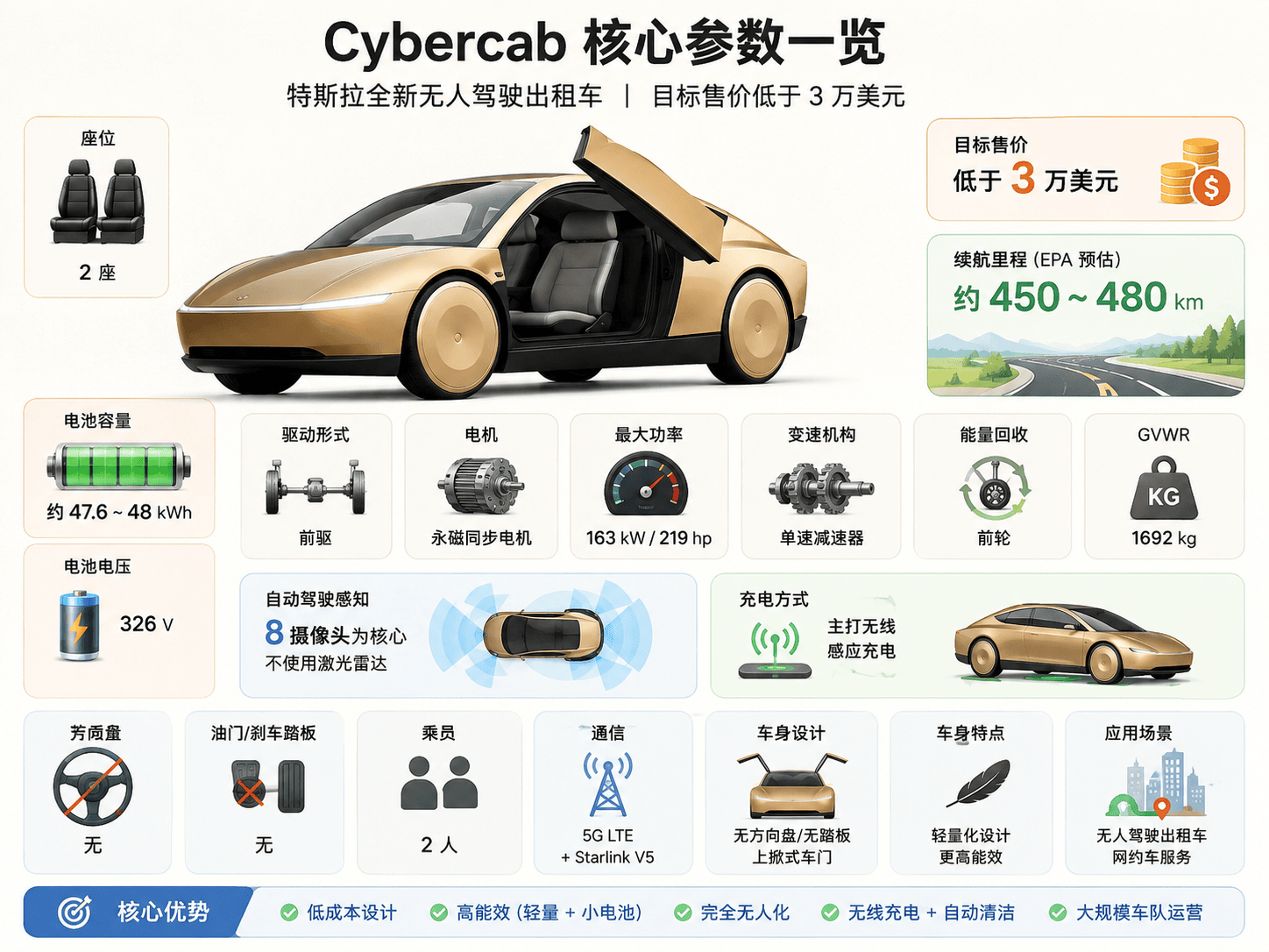 9月亮相：特斯拉全新车型Cybercab到底有多牛掰_搜狐汽车_搜狐网