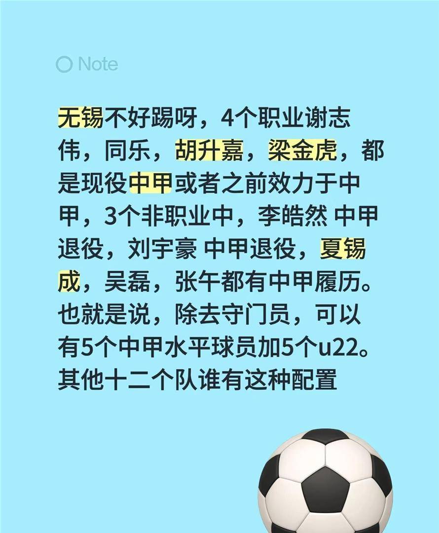 9月19日：苏超无锡这套老炮加娃娃兵到底多离谱4职业携5中甲资历人，12队谁能扛住不虚
