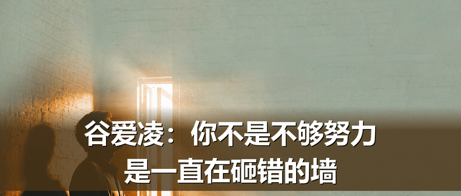 谷爱凌：你不是不够努力，是一直在砸错的墙