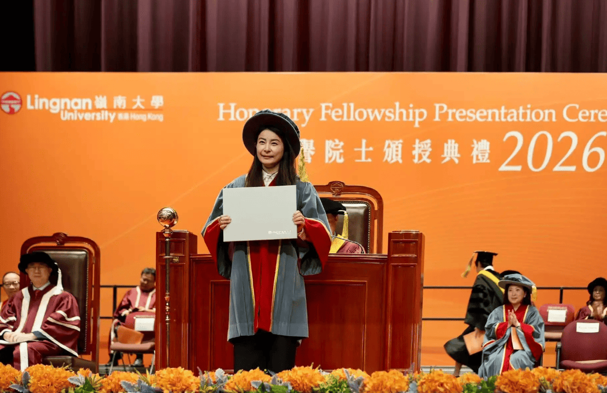 郭晶晶荣膺岭南大学荣誉院士 肯定其跳水领域辉煌成就