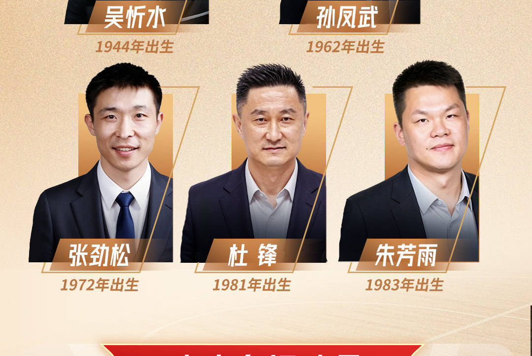 2026年中国篮球名人堂提名名单确定：杜锋朱芳雨在列