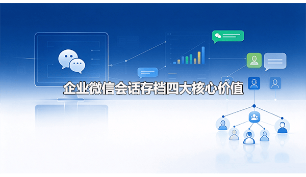 企业微信会话存档四大核心价值