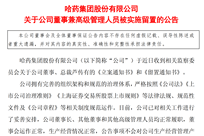 哈药股份总裁芦传有被留置，去年薪酬超296万元