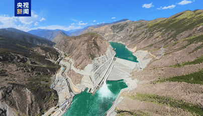大渡河流域金川水电站今天正式并网发电