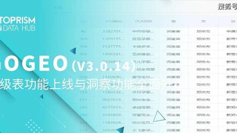 GOGEO (V3.0.14） | 超级表功能上线与洞察功能全面升级