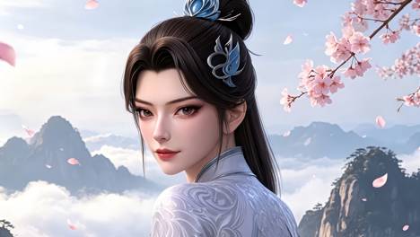 《斗破苍穹》国漫女神壁纸：青仙子在原著中出场于花宗篇，是药尘年轻时的故交！