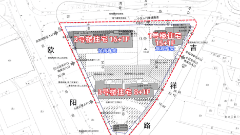 保利发展虹口“三角形”地块方案公示：拟建三幢住宅，全域抬板设计