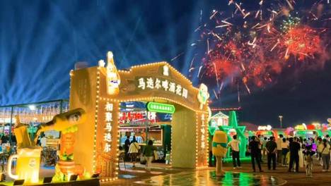 马迭尔啤酒花园亮相啤酒节！这里“好嗨啤”，精酿飘香、歌舞飞扬点燃冰城夏夜
