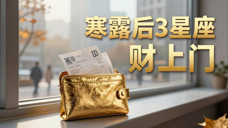 寒露后偏轻的意外：几个星座有钱悄悄找上门