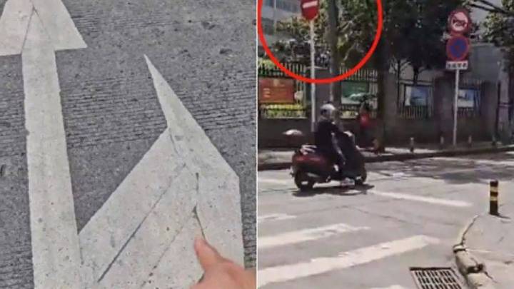 按照交通标线右转，被罚200元扣3分，你觉得合理吗？