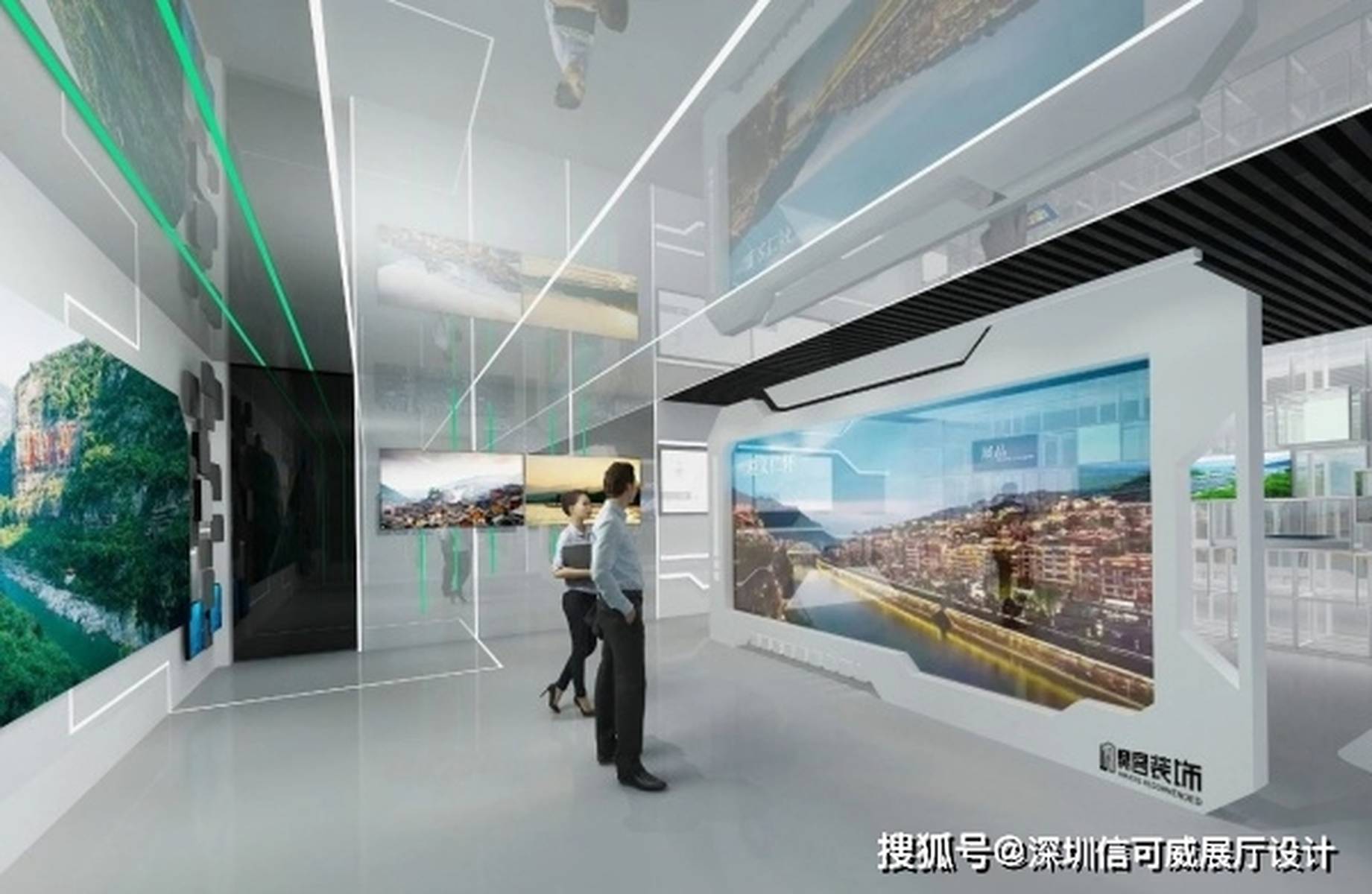 高级简约风格展厅设计-深圳信可威