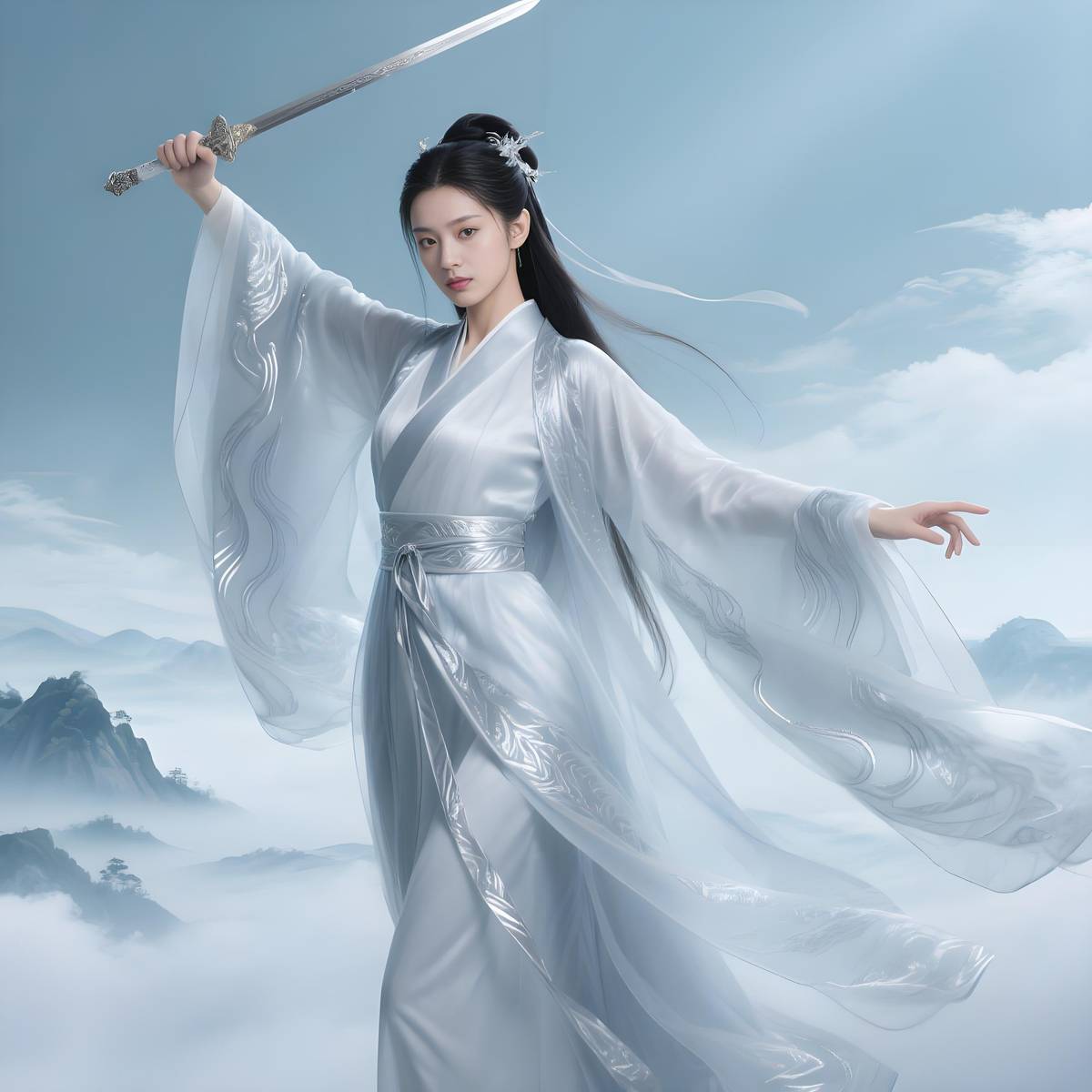 明代侠女昆仑云海