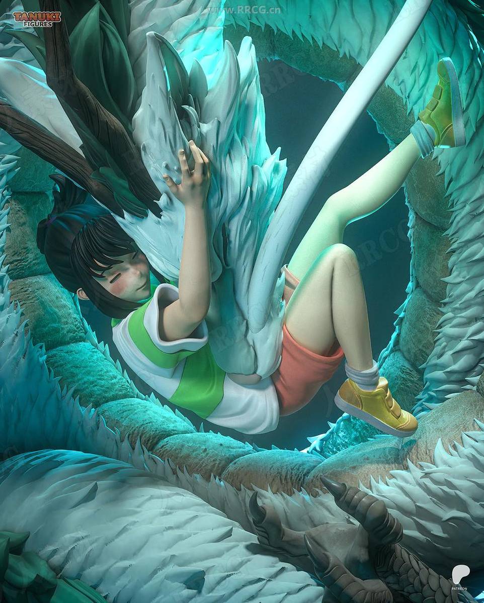 荻野千寻chihiro《千与千寻》动漫角色雕刻手办3d打印模型