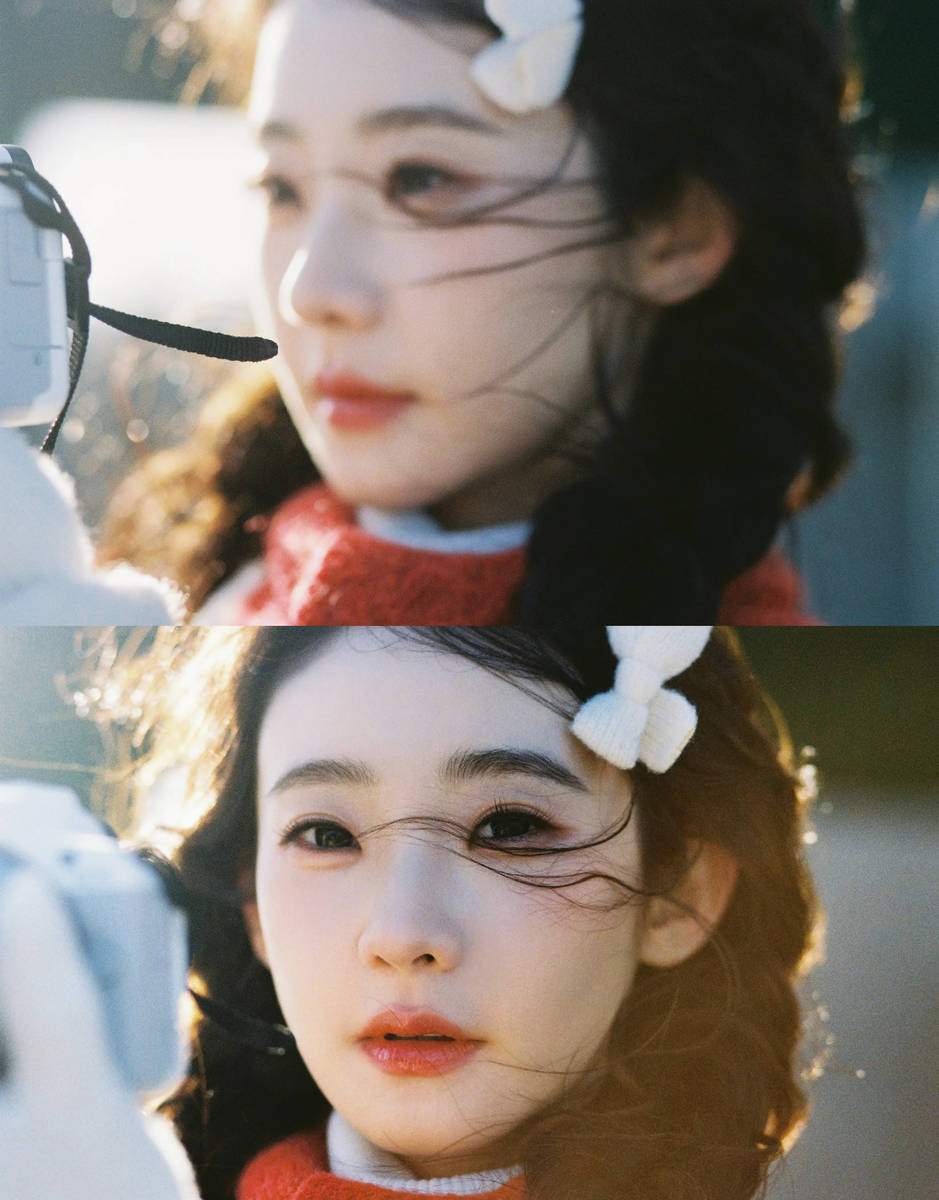 张艺凡海边大片少女感满满 麻花辫造型灵动明媚