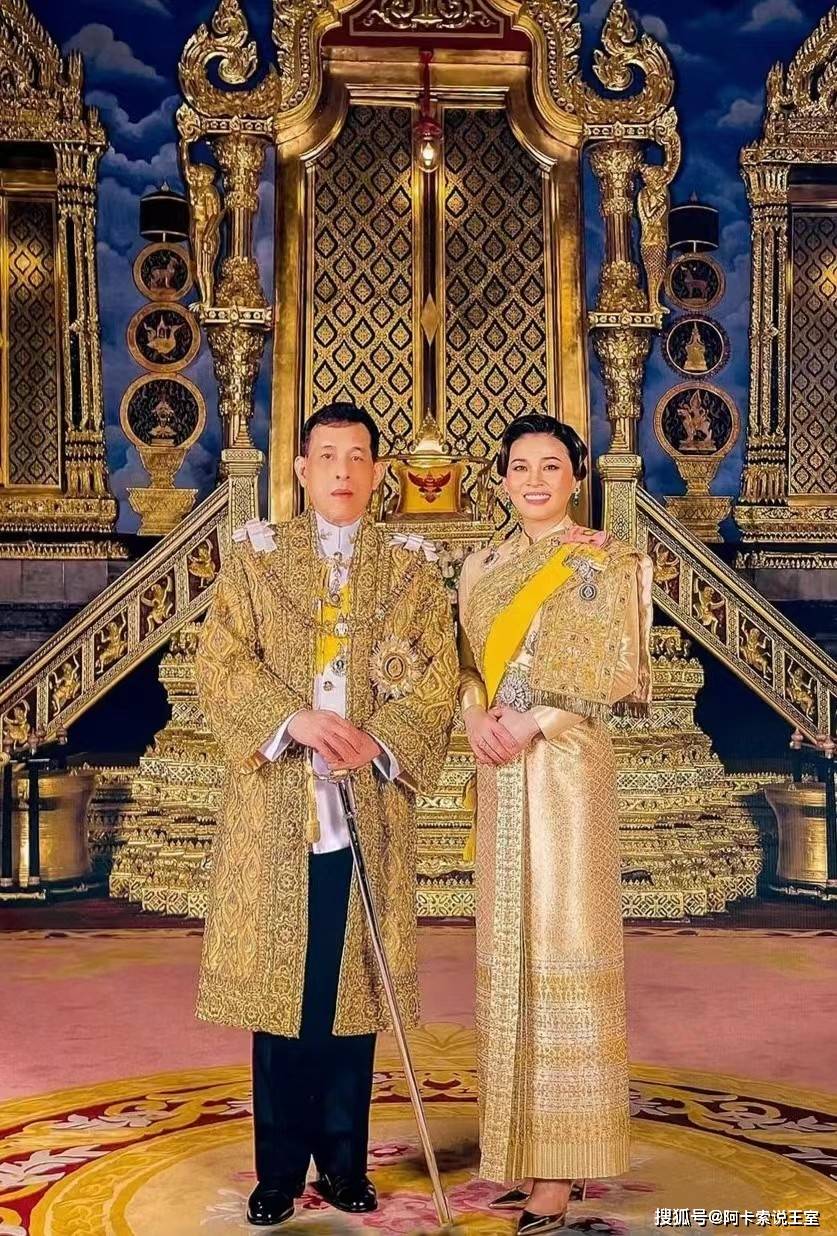 泰国王后苏提达换了发型,新造型华丽又隆重,帝后更新王室宣传照片
