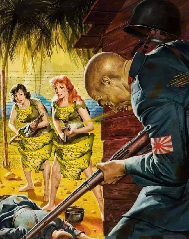 美国女兵度假归来,还没来得及换掉泳装就冲上战场,手持m3冲锋枪一枪