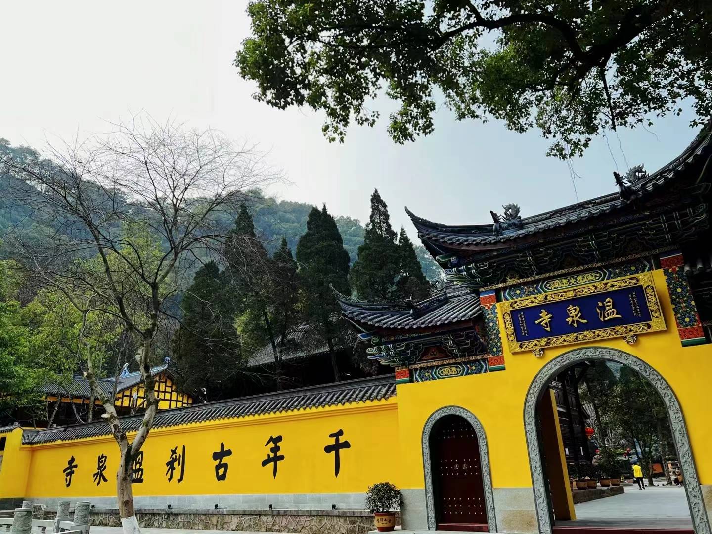 四川市民赴重慶過臘八節 縉雲寺溫泉寺施粥祈福平安