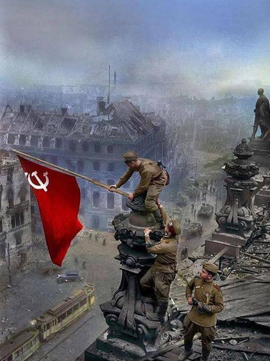而且苏军最后还占领了纳粹德国首都柏林