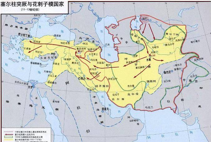 1048年即與拜佔廷帝國發生了戰爭,塞爾柱突厥1055年攻佔了阿拉伯帝國