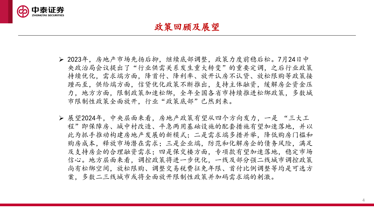 2024年房地产行业年度策略(附下载)_政策_需求_方面