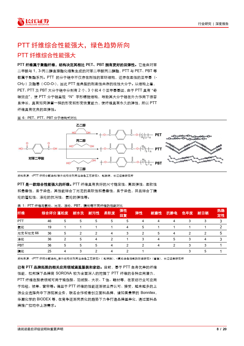 基礎化工行業:1,3_丙二醇&ptt 纖維,產業或將騰飛(附)