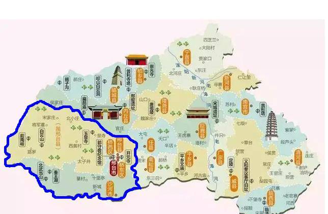 即邢台地区,邢台市,邢台县,桥东区,桥西区,郊区,沙河县,同时驻有地,市