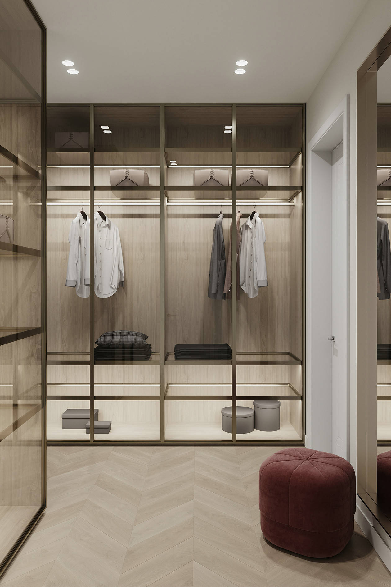让人无法拒绝的衣帽间灯光设计!氛围感直接拉满~_空间_布局_衣物