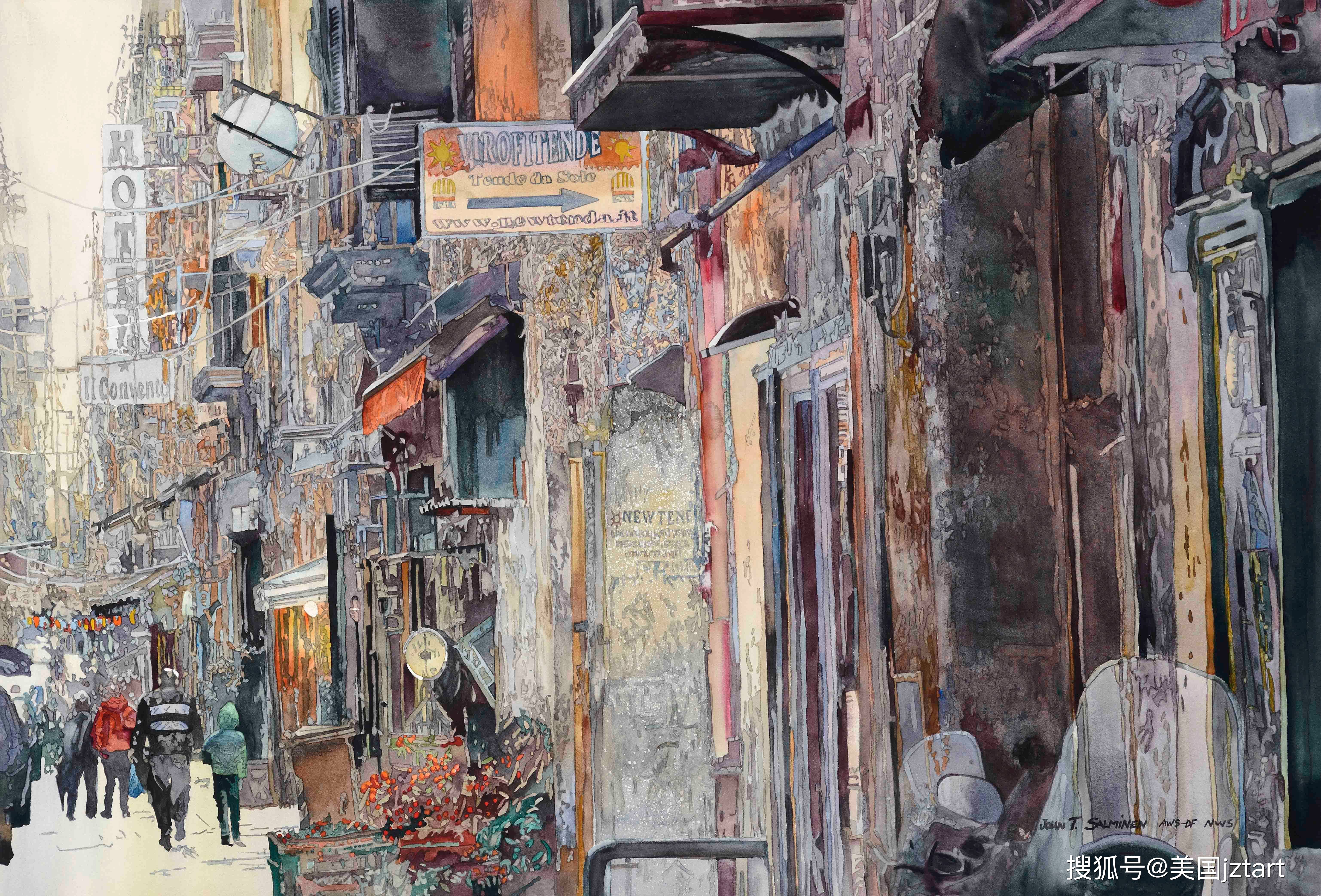 现实主义水彩画/当代画家约翰·萨尔米宁 (john salminen)