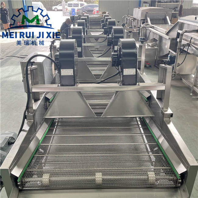 现货海鲜加工设备 生蚝鱿鱼圈蒸煮机 美瑞生产海螺蒸煮漂烫流水线
