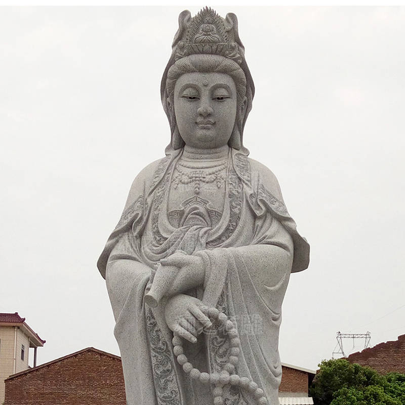 寺庙喜欢的石雕观音像长什么样?_信仰_滴水_人们