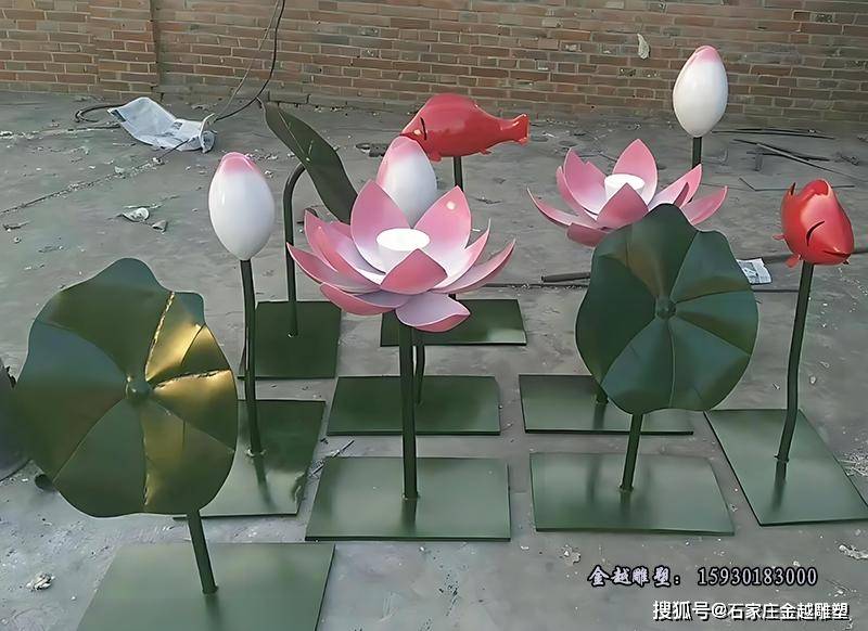 不锈钢荷花雕塑:高雅,清新,廉洁的象征_艺术_材料_形态